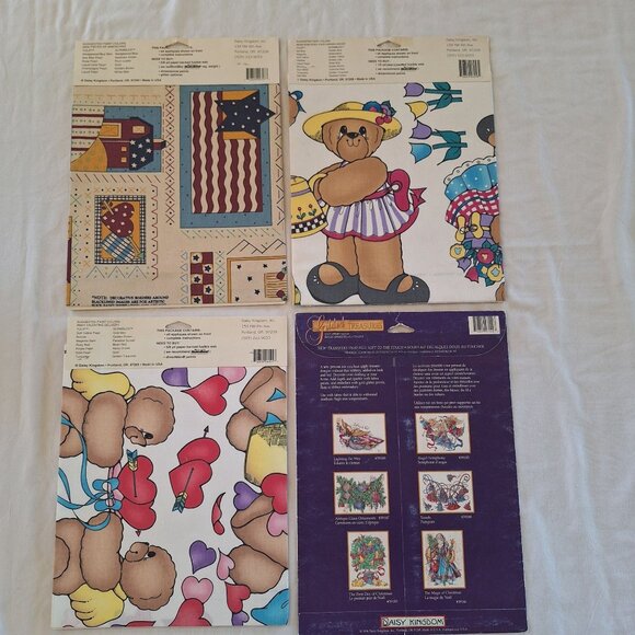 4 Vintage Daisy Kingdom No-Sew Fabric Appliqué & Transfer Lot America Garden Lot - Picture 2 of 7